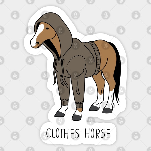 Clothes Horse Sticker by JenniferSmith